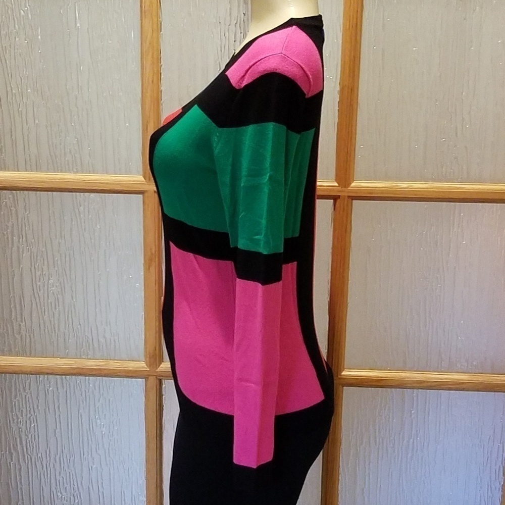 J'ENVIE Colorful Viscose /Spandex Sweater